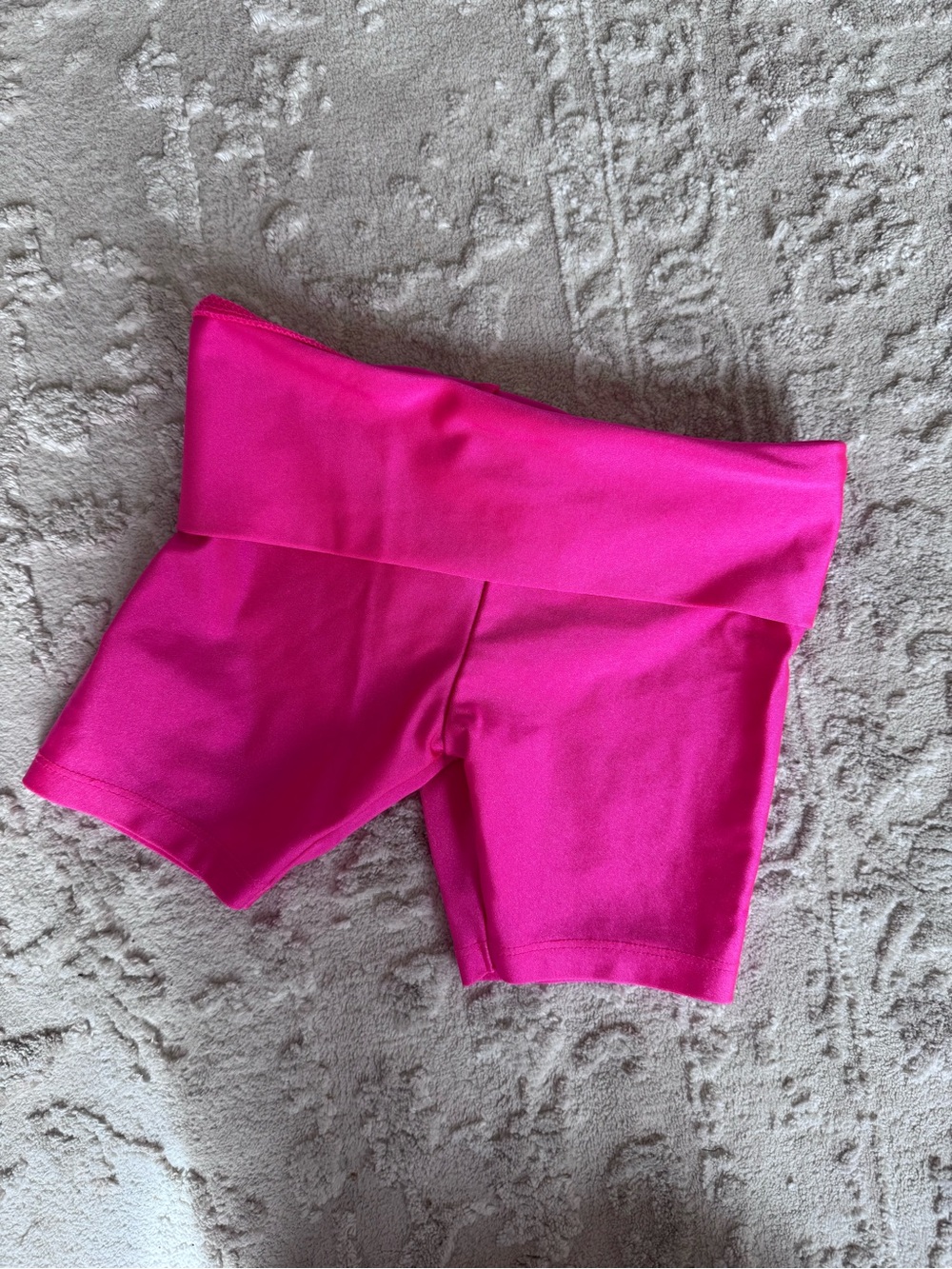 Nike Bright Pink Athletic Bike Shorts with Swoosh